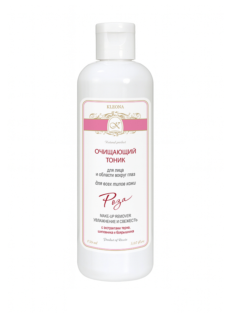 Очищающий тоник «Роза», очищает, тонизирует и освежает