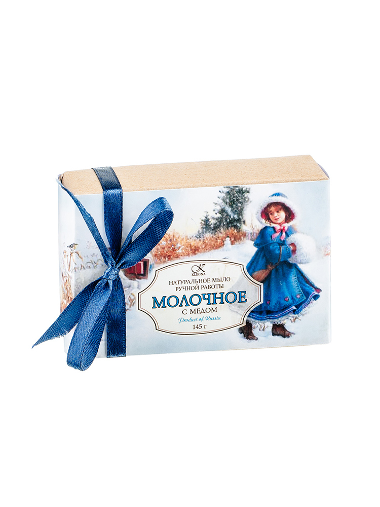 Натуральное мыло ручной работы МОЛОЧНОЕ С МЕДОМ